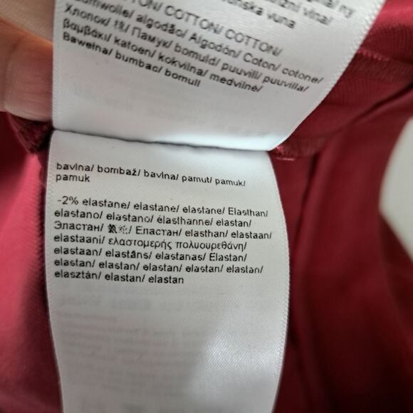 Escada Deep Red / Burgundy Wool Blend Straight‎ Leg Slacks 40 - Picture 9 of 13